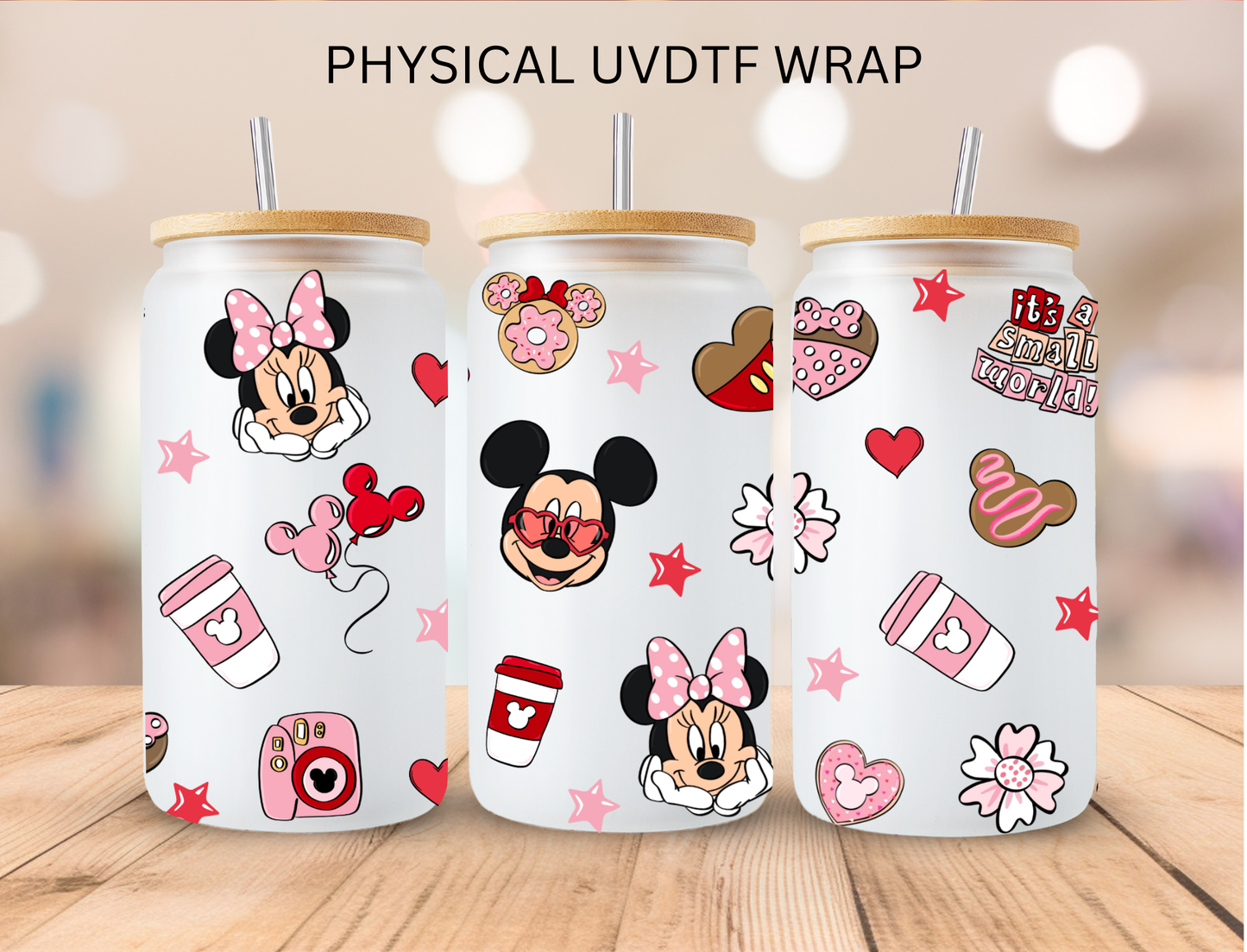 Valentines Mouse Love Couple Coffee - 16 oz / 20 oz Libby UV DTF