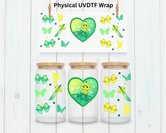 Halloween Horror Jason Neon - 16 oz / 20 oz Libby UV DTF