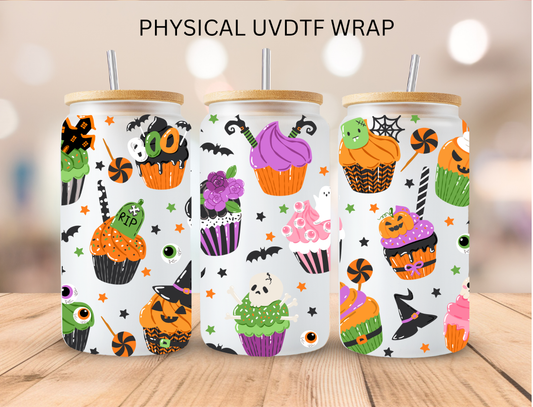 Halloween Cupcakes - 16 oz / 20 oz Libby UV DTF Wrap