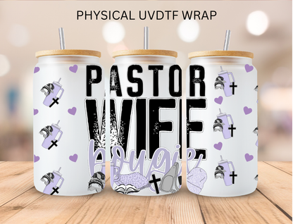 Bougee Wife Mom Collection - 16 oz / 20 oz Libby UV DTF