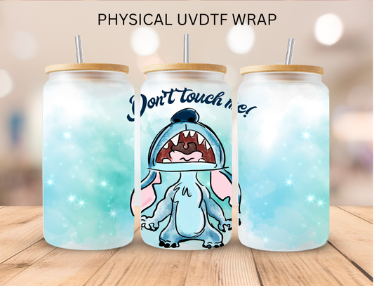Watercolor Alien Don't Touch Me - 16 oz / 20 oz Libby UV DTF