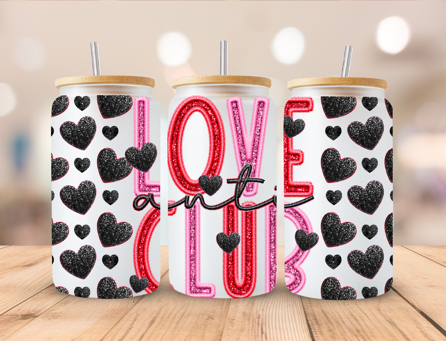 Valentine Anti Love Club - Libby UV DTF Wrap EXCLUSIVE DESIGNED