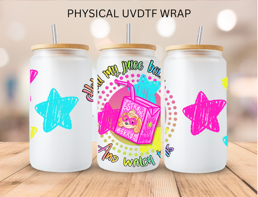Strawberry Dog Hero juice - 16 oz / 20 oz Libby UV DTF