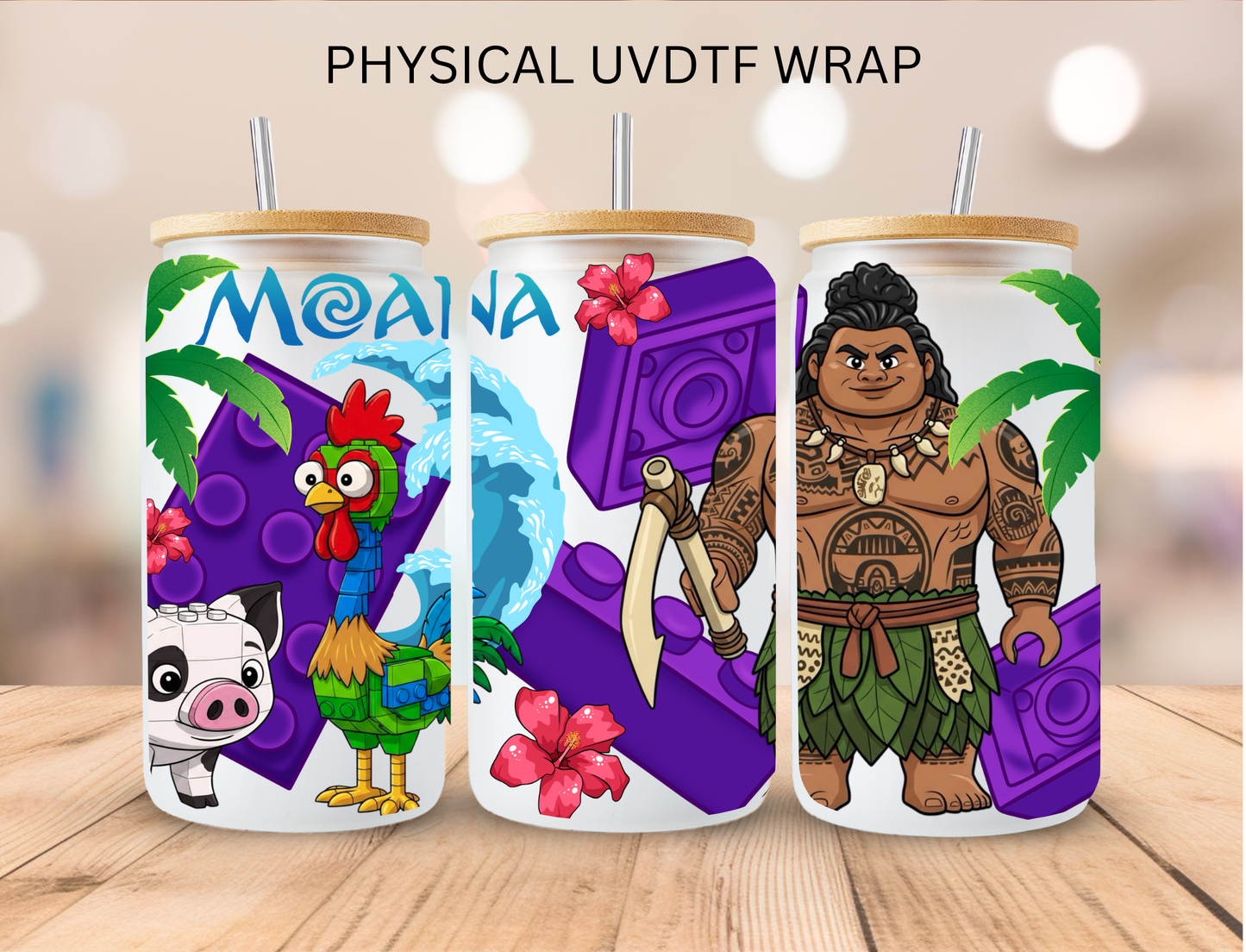 Brick Village Princess - 16 oz / 20 oz Libby UV DTF Wrap