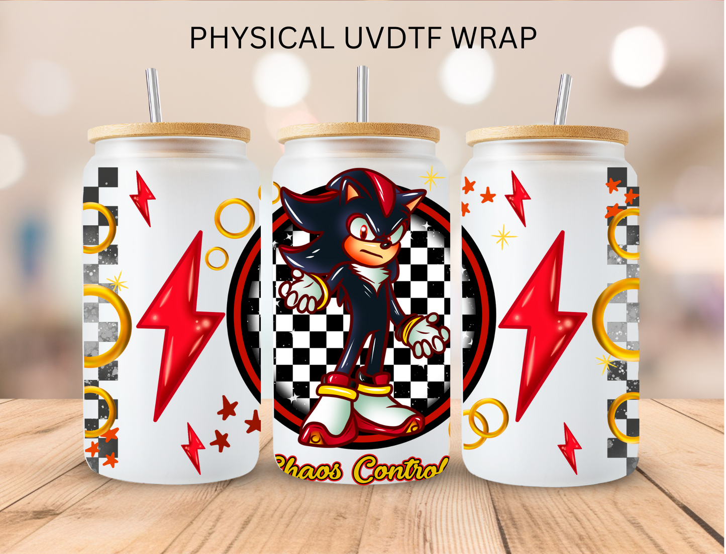 Black And Red Hedgehog - 16 oz / 20 oz Libby UV DTF