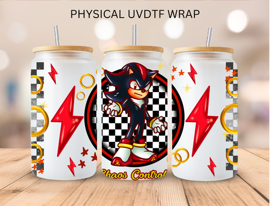 Black And Red Hedgehog - 16 oz / 20 oz Libby UV DTF