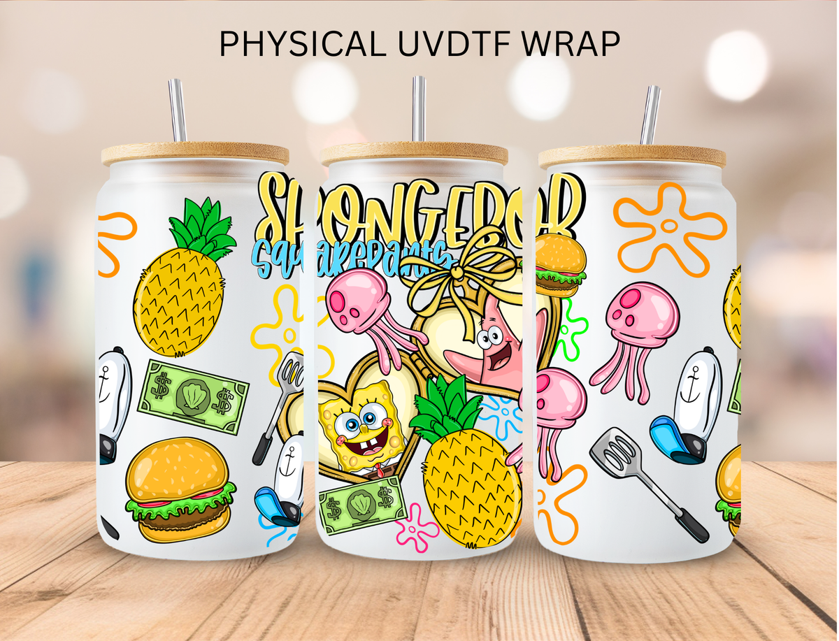 Sponge And Patrick - 16 oz / 20 oz Libby UV DTF