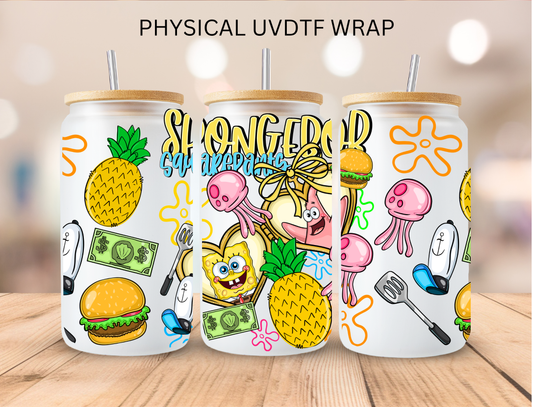 Sponge And Patrick - 16 oz / 20 oz Libby UV DTF
