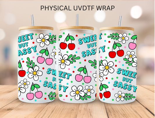 Vulgar Sweet But Sassy - 16 oz / 20 oz Libby UV DTF Wrap