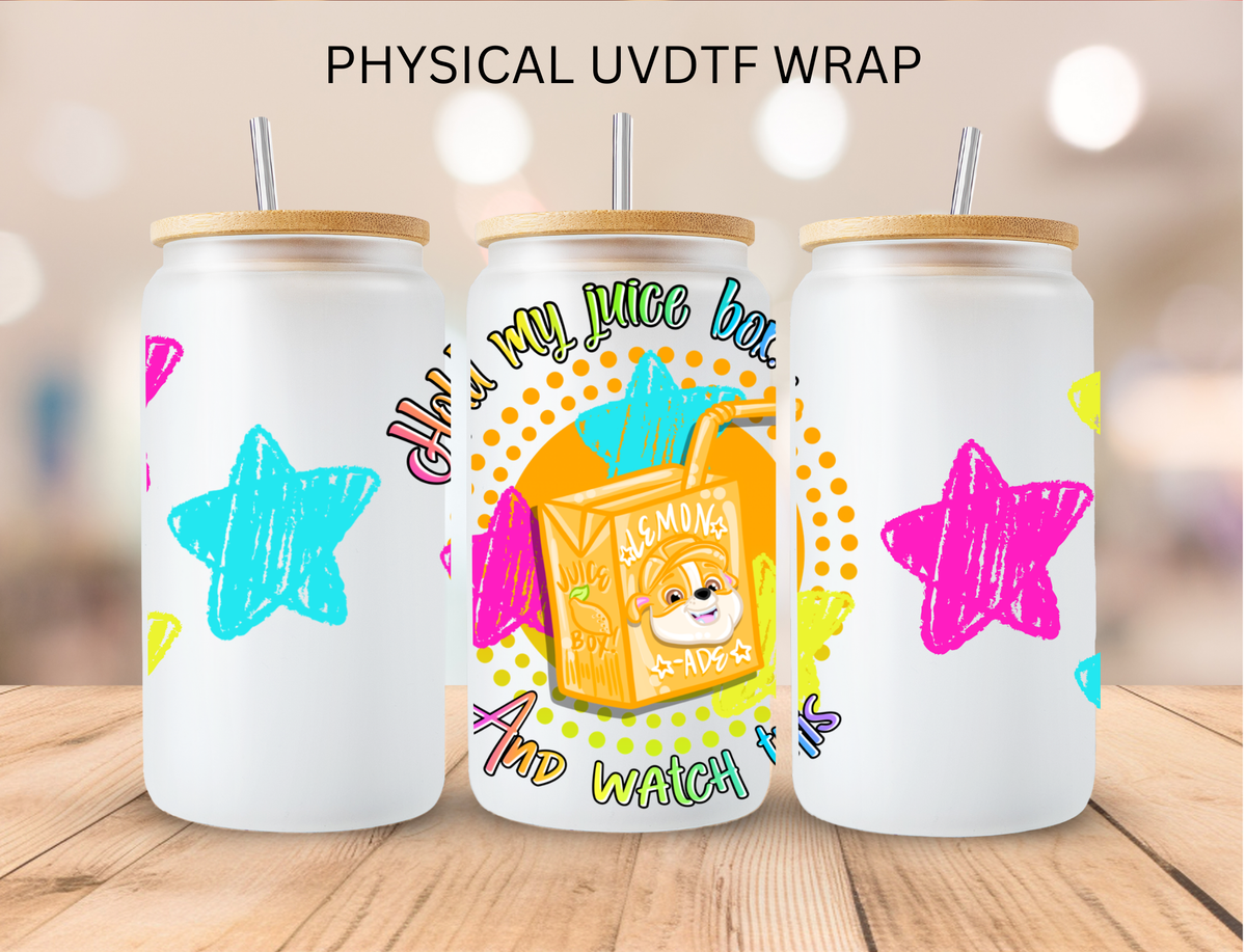 Lemonade Dog Hero juice - 16 oz / 20 oz Libby UV DTF