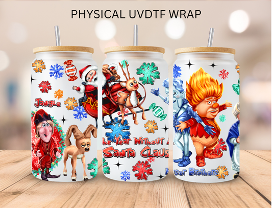 Christmas Brothers - 16 oz / 20 oz Libby UV DTF Wrap