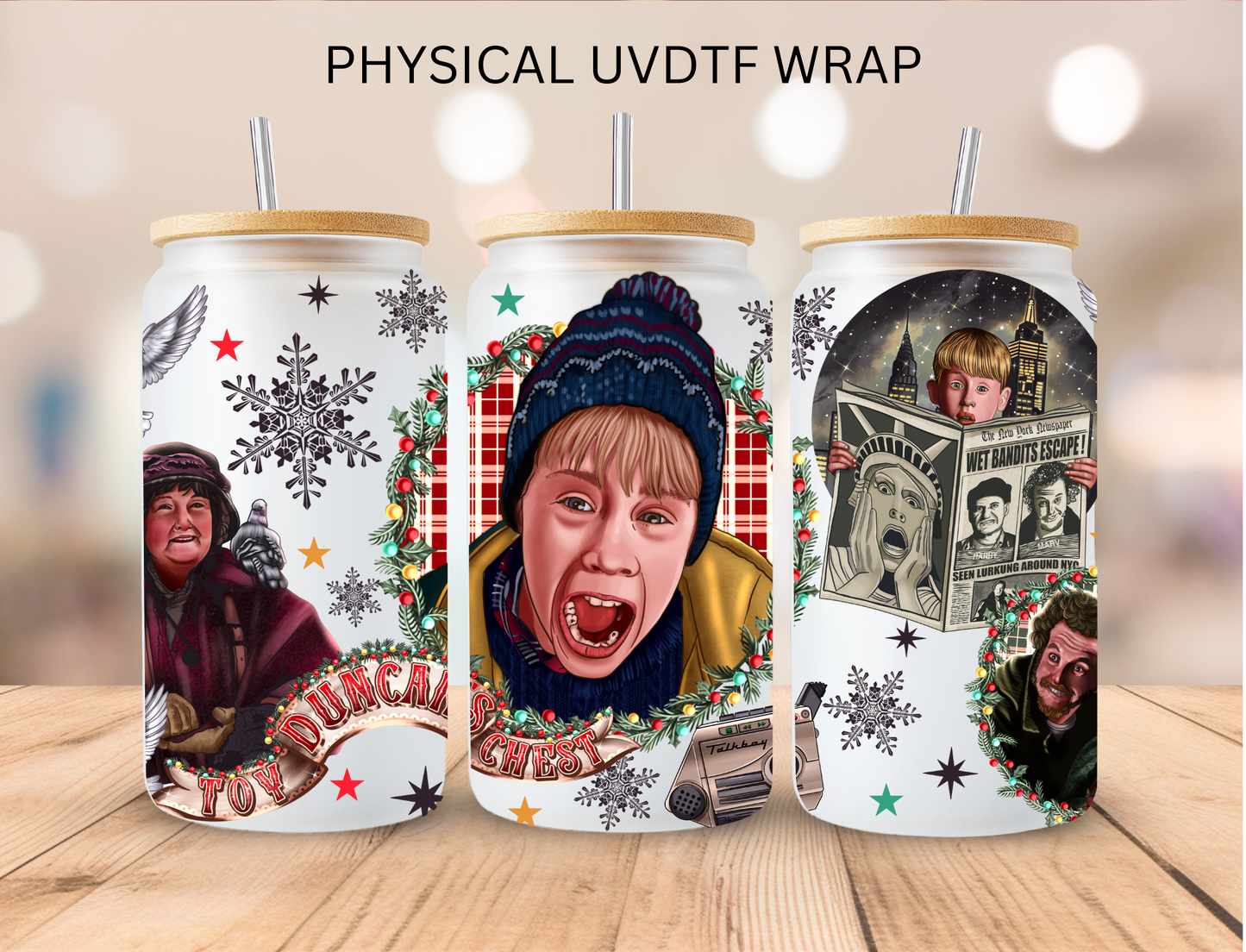 Christmas Kid - 16 oz / 20 oz Libby UV DTF Wrap