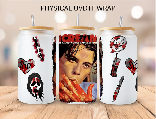 Halloween Ghost - 16 oz / 20 oz Libby UV DTF Wrap