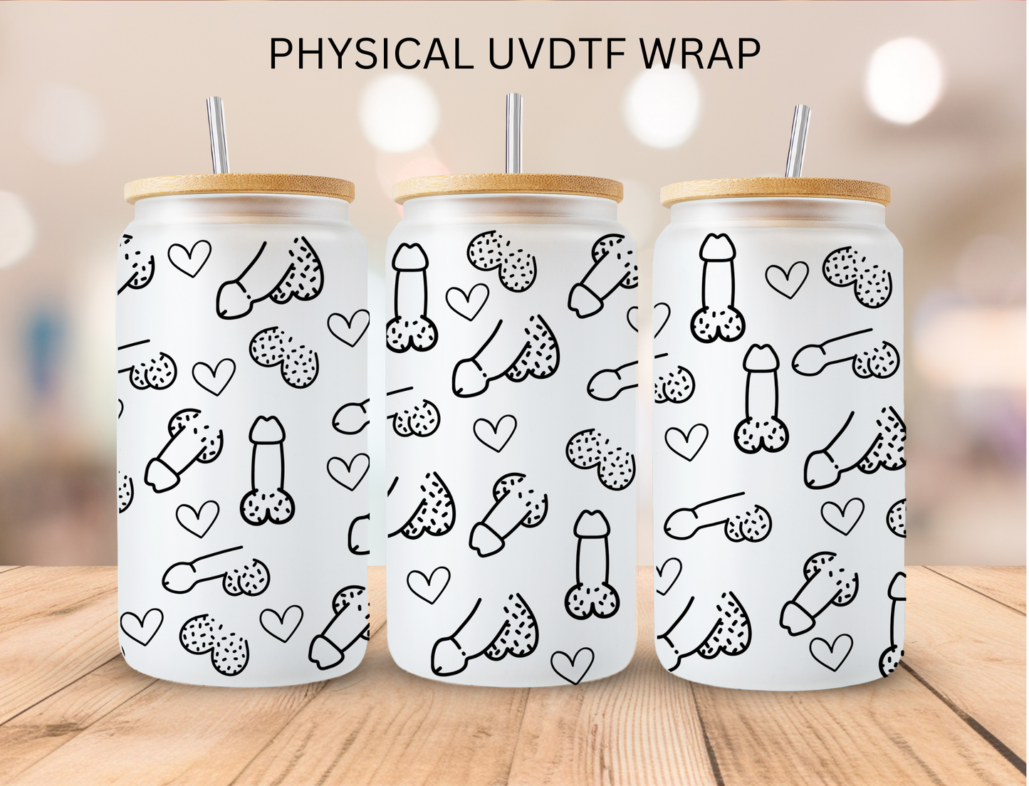 DISCLAIMER Male Part - 16 oz / 20 oz Libby UV DTF