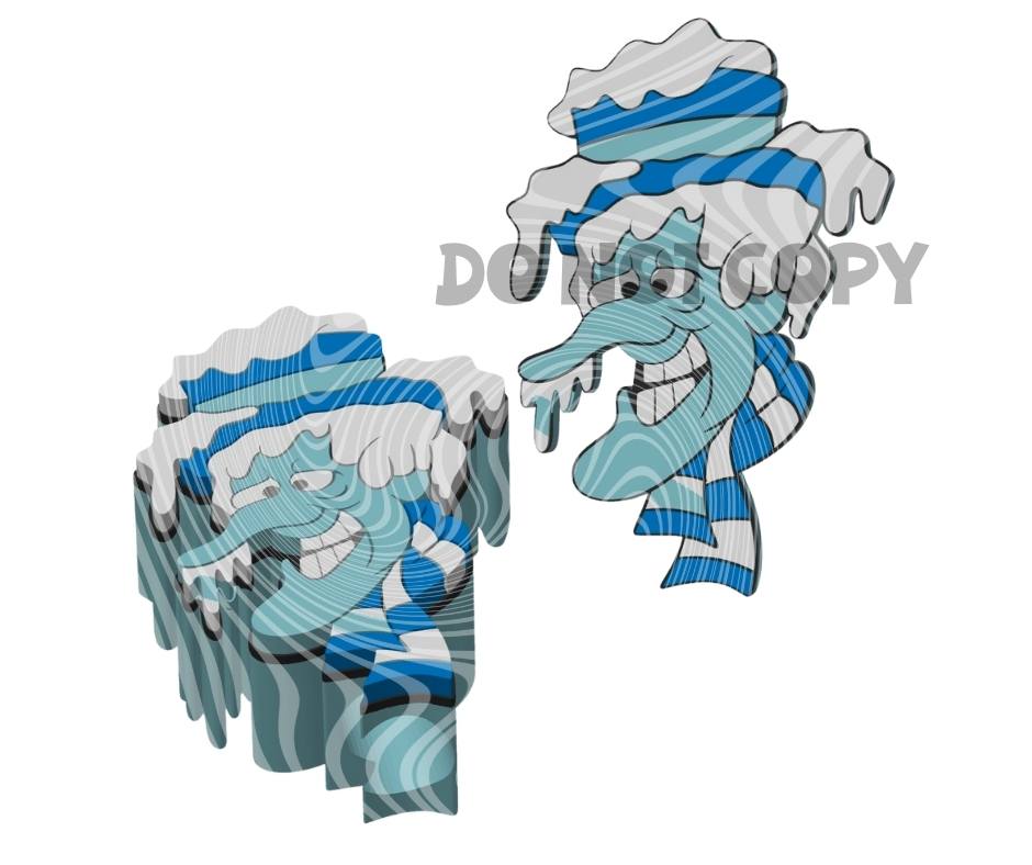 Ice - 3D Printed Straw Topper