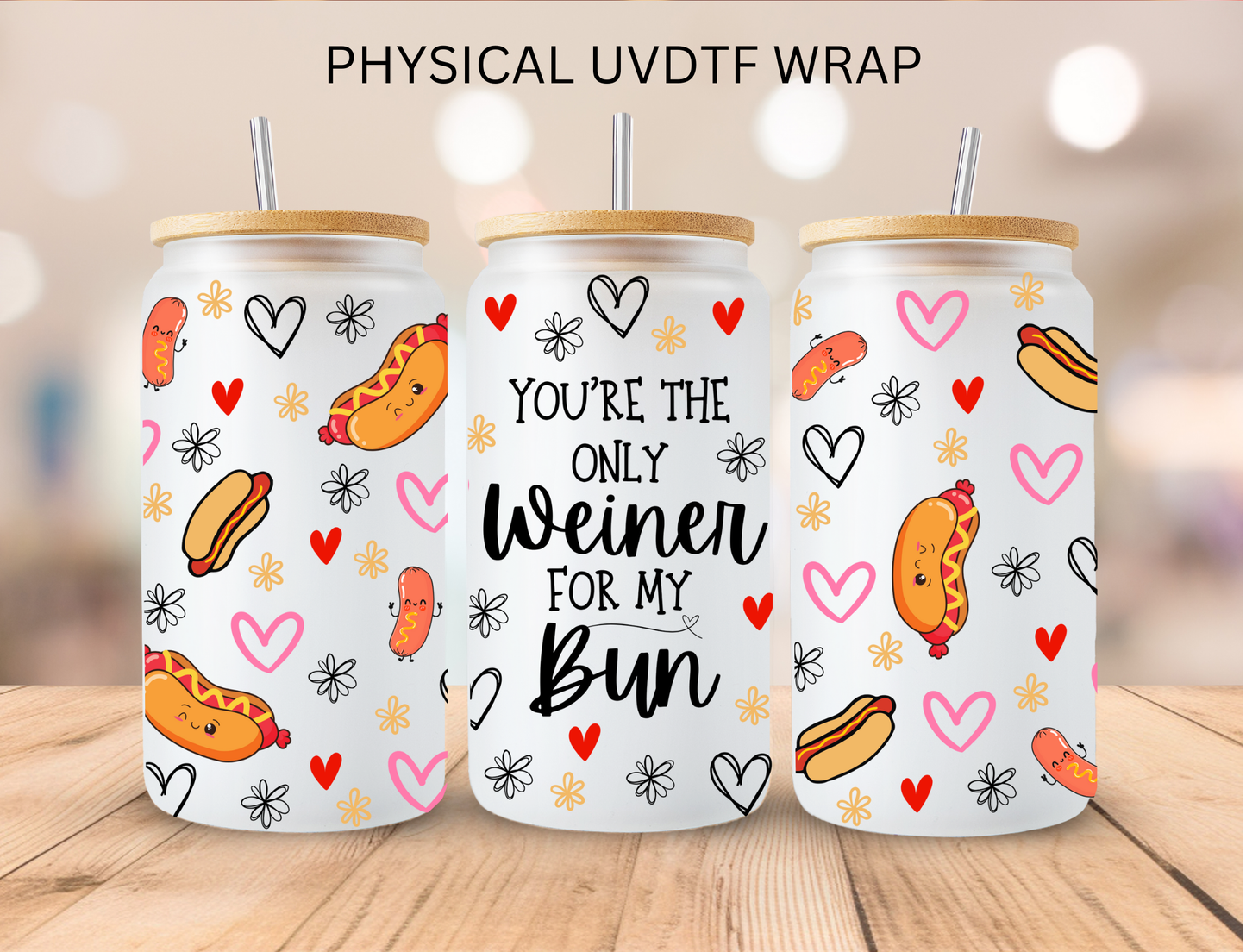 DISCLAIMER Male Part For My Bun - 16 oz / 20 oz Libby UV DTF