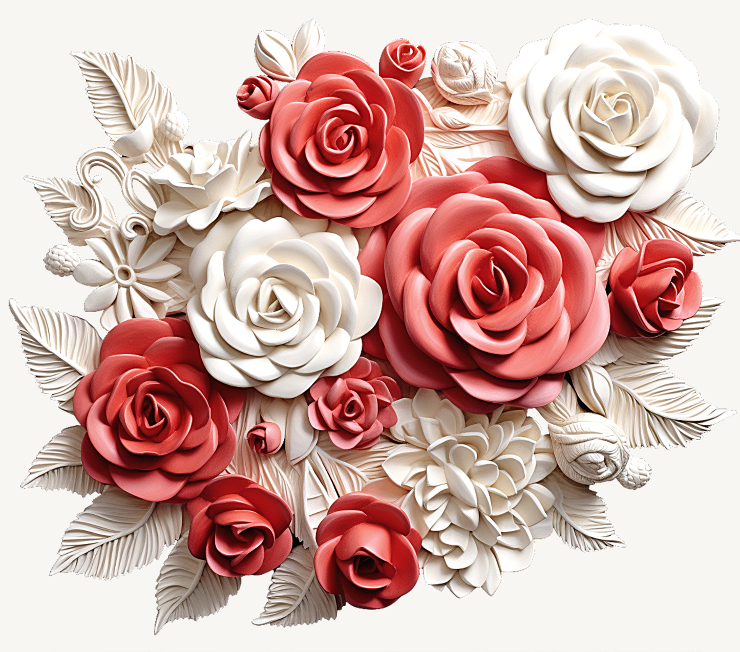 3D Roses - 20 Oz Sublimation Transfer