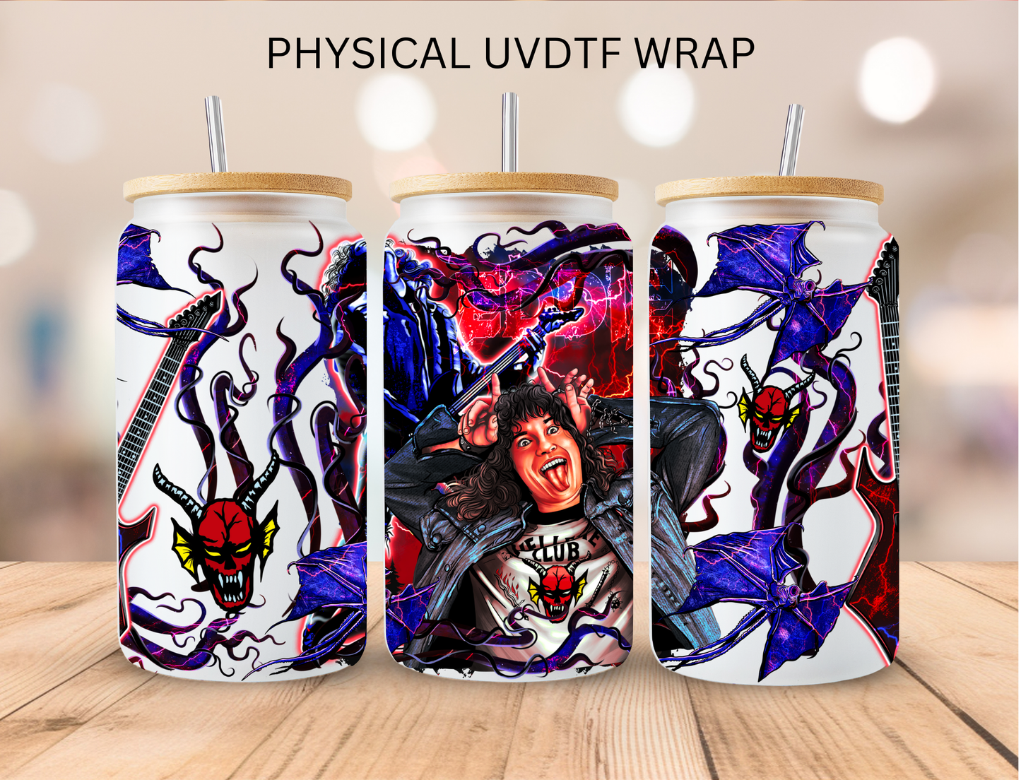 Stranger Town Eddie - 16 oz / 20 oz Libby UV DTF Wrap