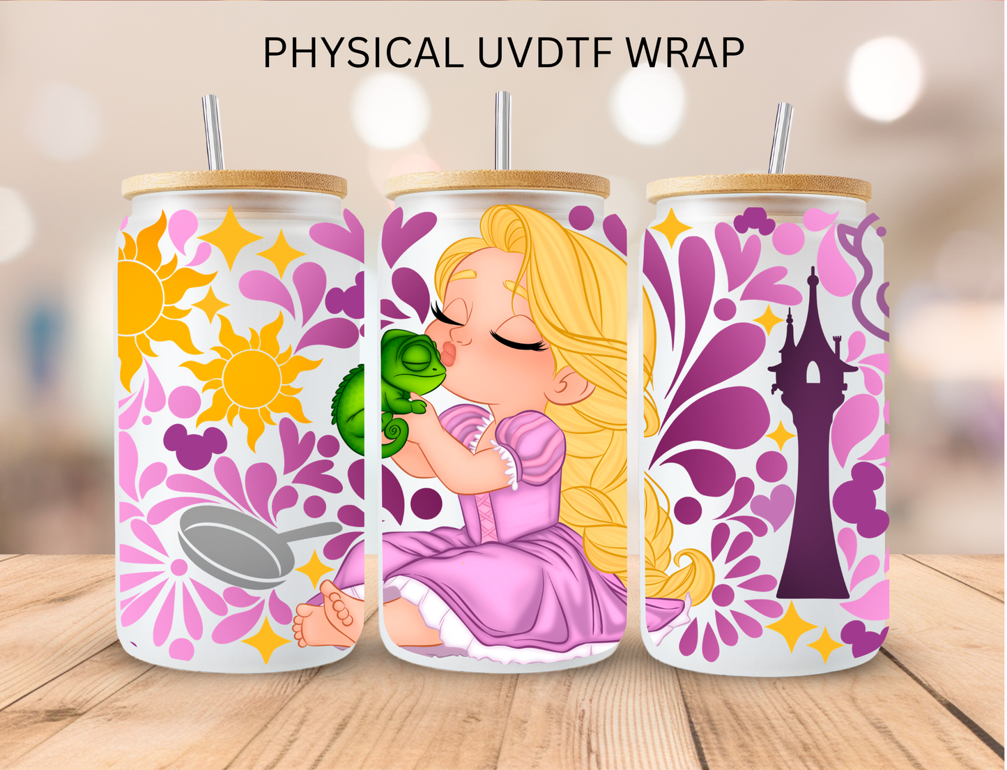 Talavera Fring Pan Princess - 16 oz / 20 oz Libby UV DTF Wrap