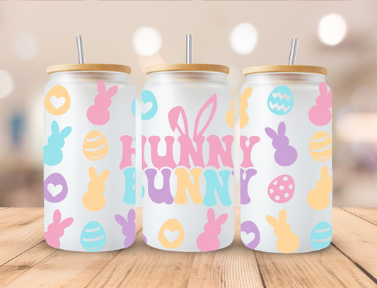 Hunny Bunny Pastel Bunnies Easter - 16 oz Libby UV DTF Wrap RTS