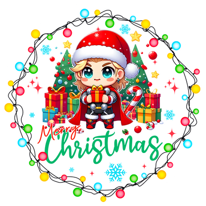 Cartoon Heros Christmas Ornament Bundle 2.8 Inch - Ornament UVDTF Decal