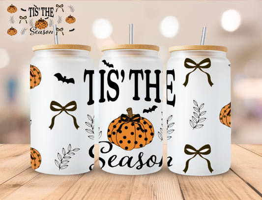 Halloween Tis The Season - 16 oz / 20 oz Libby UV DTF Wrap