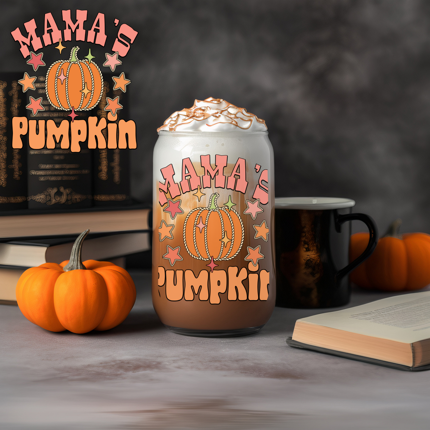 Halloween Mama's Pumpkin - UVDTF decals