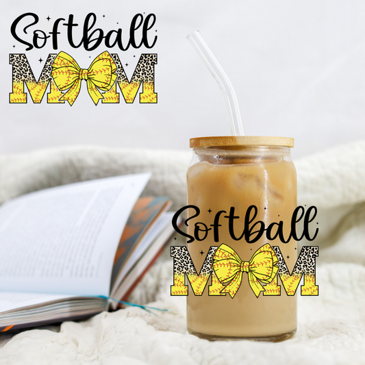 Softball Mom - UV DTF Libby Decal