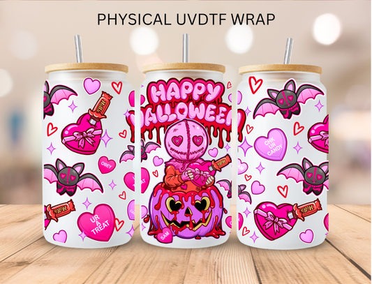 Happy Valloween Valentine - 16 oz / 20 oz Libby UV DTF