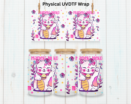 Maneki Neko - 16 oz / 20 oz Libby UV DTF