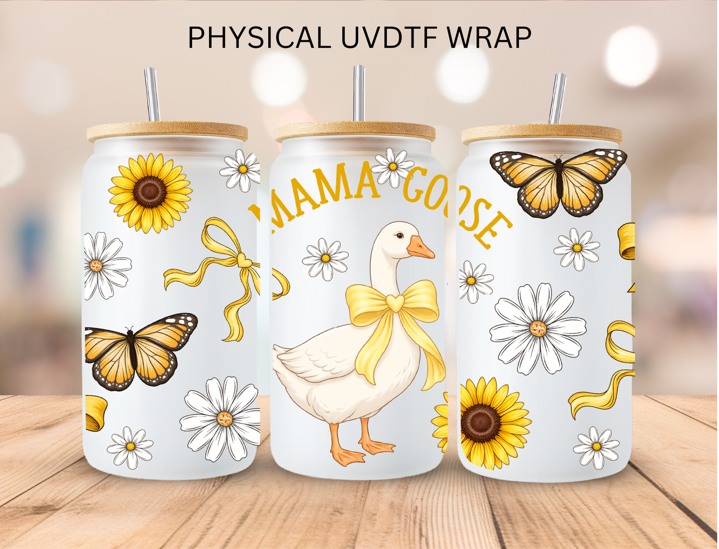 Mama Goose - 16 oz / 20 oz Libby UV DTF Wrap
