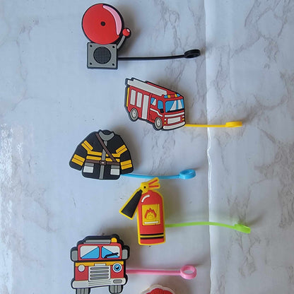 Firefighter Collection - Silicone Straw Toppers 8 mm