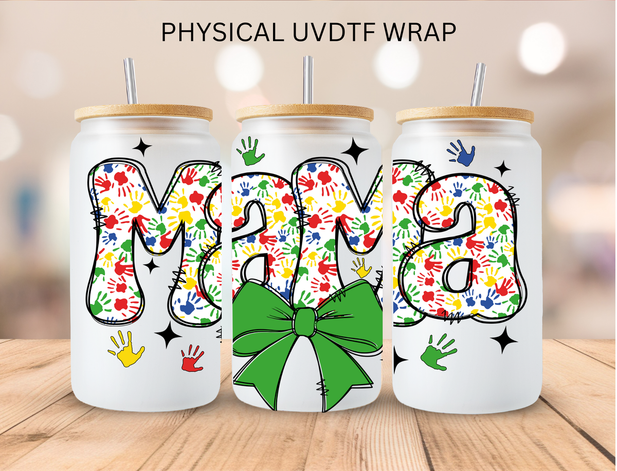 Autism Mama (4) - 16 oz / 20 oz Libby UV DTF