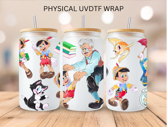 Watercolor Long Nose Boy - 16 oz / 20 oz Libby UV DTF