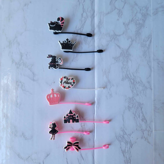 Princess Alice Collection - Silicone Straw Toppers 8 mm