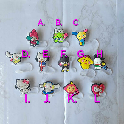 Mouse Character Collection - Silicone Straw Toppers 10 mm