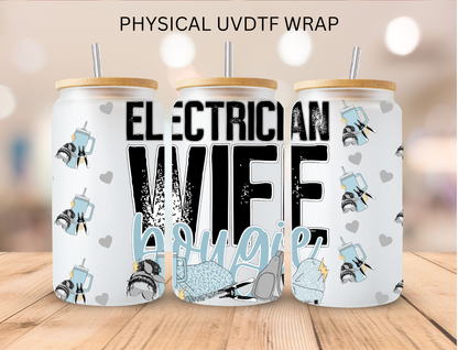 Bougee Wife Mom Collection - 16 oz / 20 oz Libby UV DTF