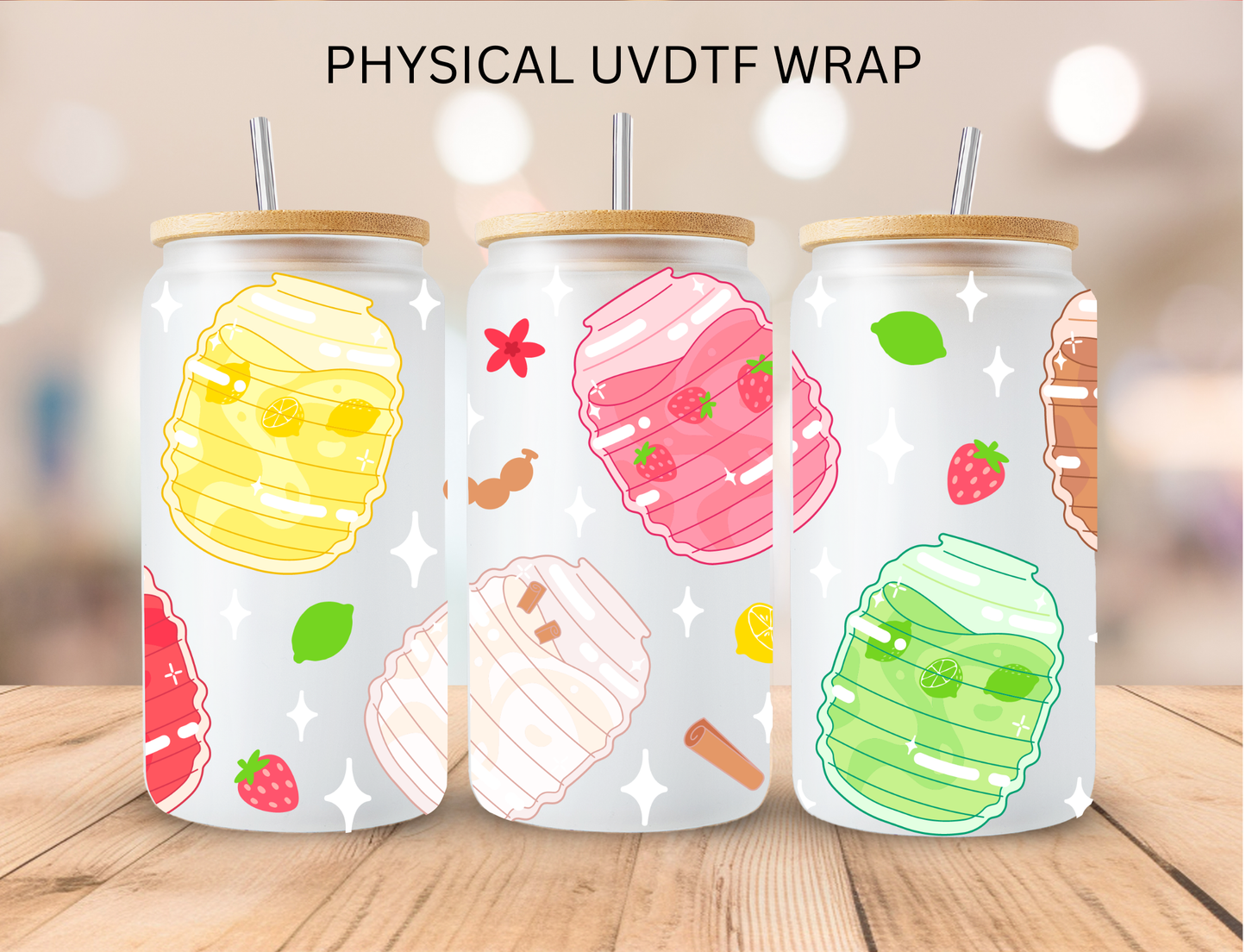 Aguas Frescas Mexican Fruit - 16 oz / 20 oz Libby UV DTF