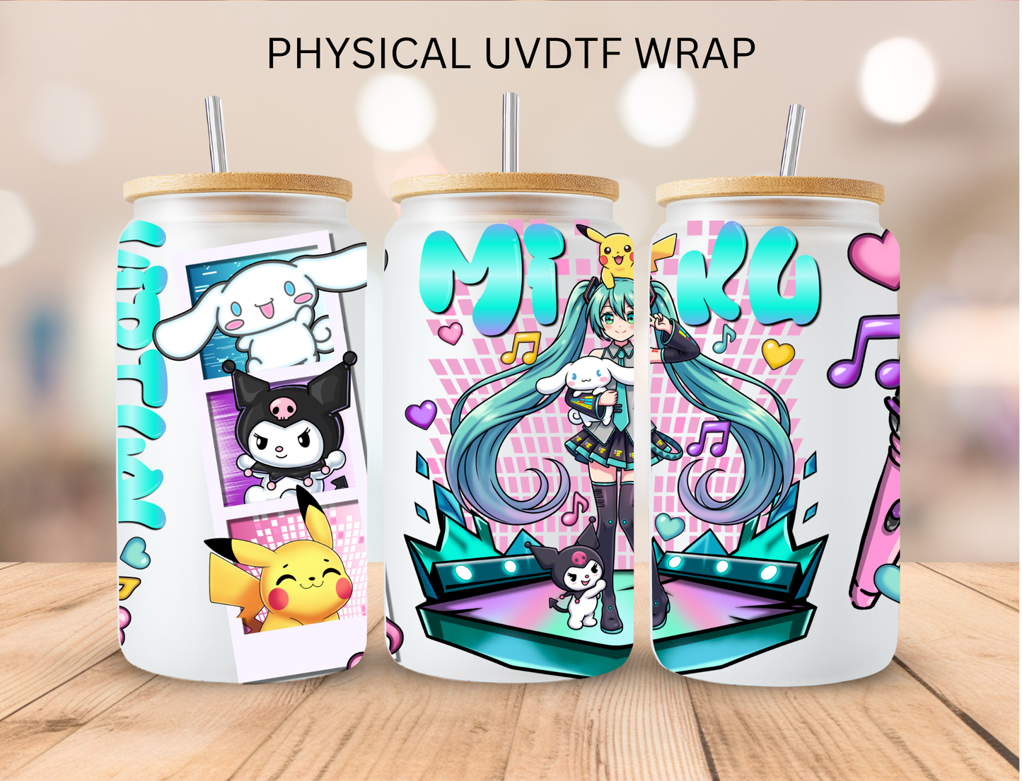 Kuromi Miku - 16 oz / 20 oz Libby UV DTF Wrap