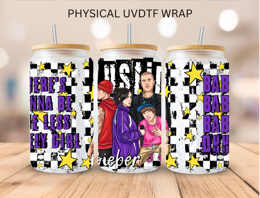Bieber - 16 oz / 20 oz Libby UV DTF Wrap