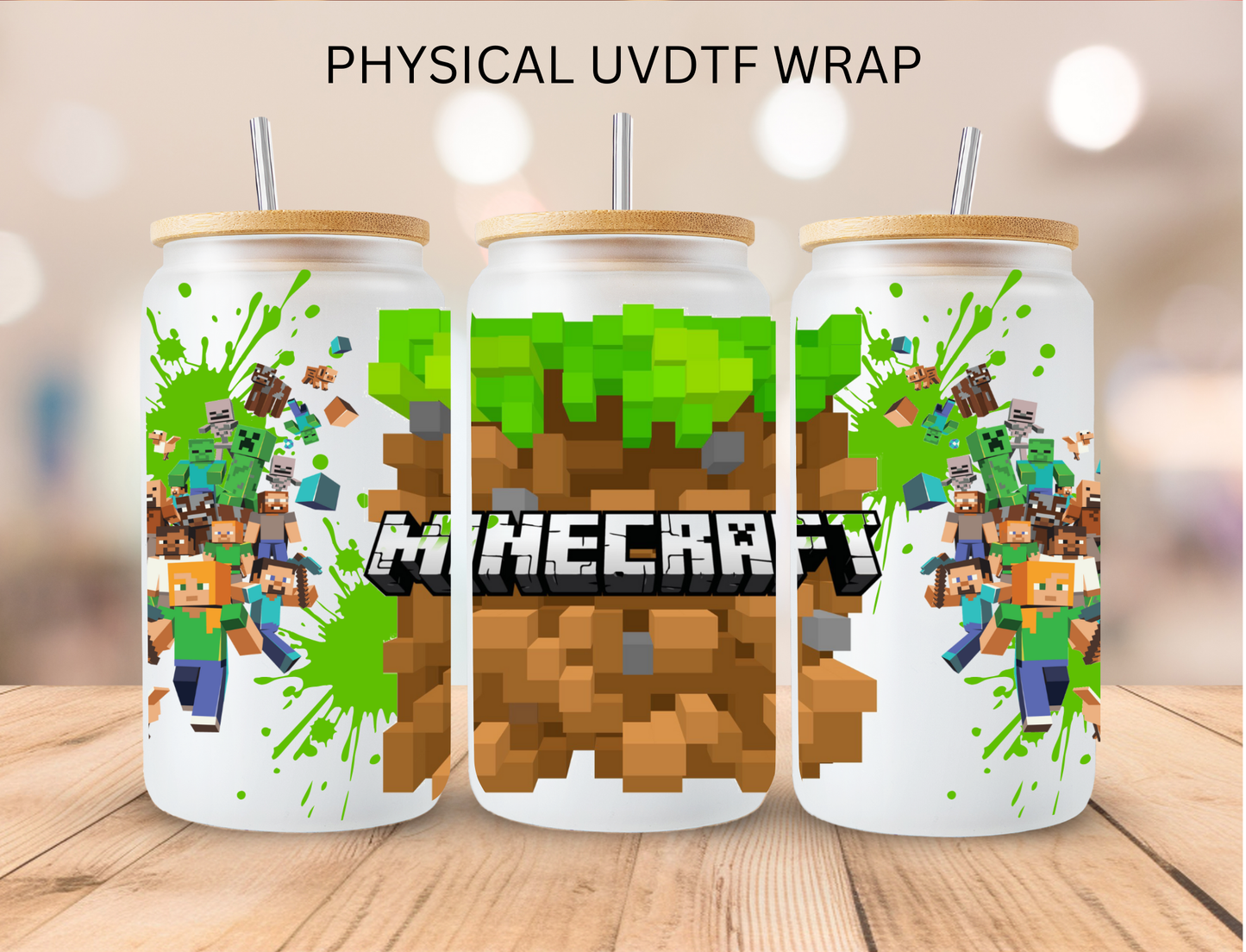 Mine Craft - 16 oz / 20 oz Libby UV DTF