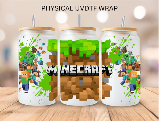 Mine Craft - 16 oz / 20 oz Libby UV DTF