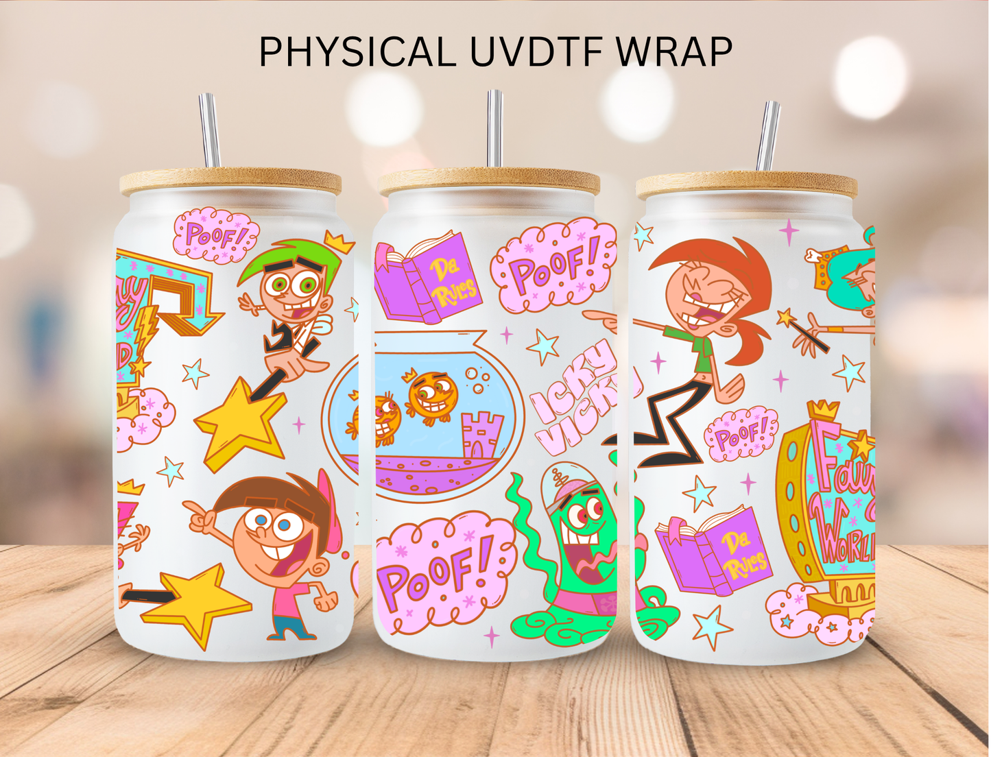 Fairy Parents - 16 oz / 20 oz Libby UV DTF Wrap