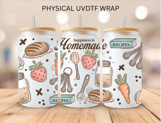 Happiness Is Homemade - 16 oz / 20 oz Libby UV DTF