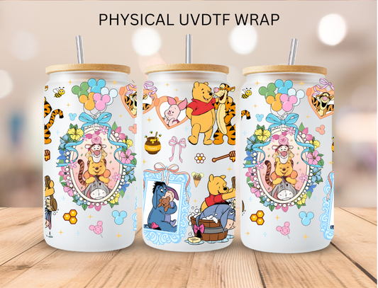 Pooh And Friends Portraits - 16 oz / 20 oz Libby UV DTF