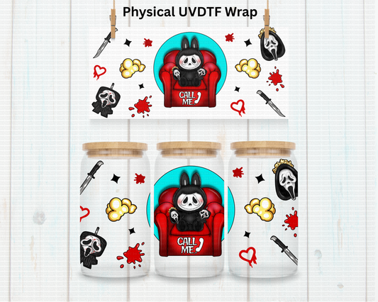 Halloween Bubu Ghost Bear - 16 oz / 20 oz Libby UV DTF