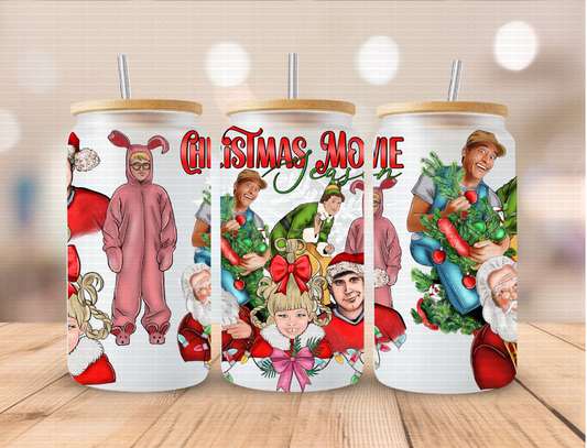 Christmas Movie Season - 16 oz / 20 oz Libby UV DTF Wrap