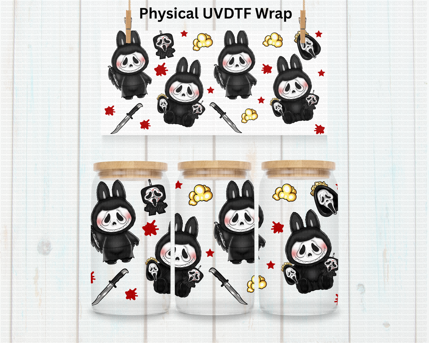 Halloween Horror Bubu Ghost Doll - 16 oz / 20 oz Libby UV DTF