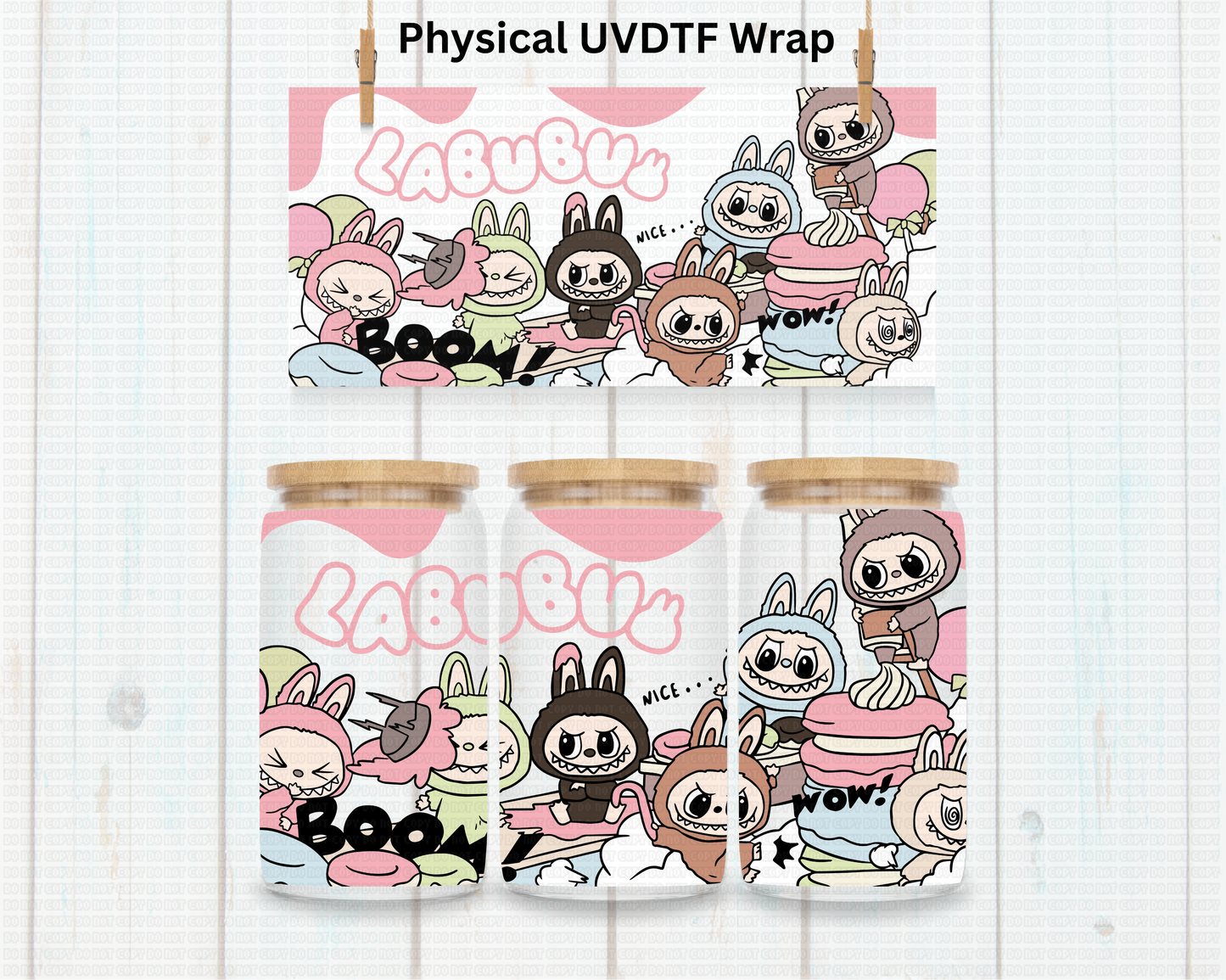 Wavy LaBu Bear - 16 oz / 20 oz Libby UV DTF