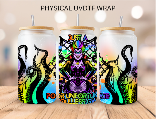 Poor Unfortunate Soul - 16 oz / 20 oz Libby UV DTF Wrap